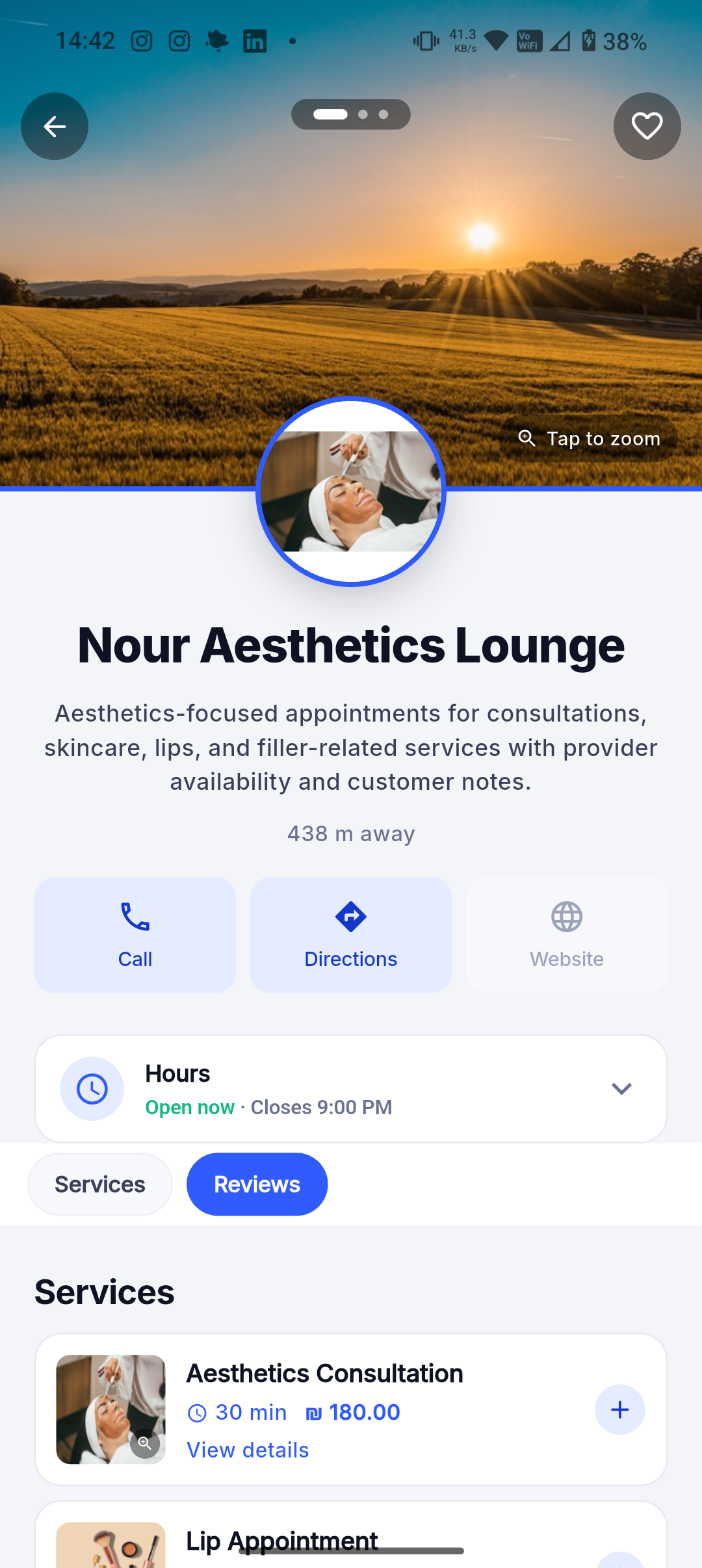 Spas and wellness providers screenshot in Dorak Appointments